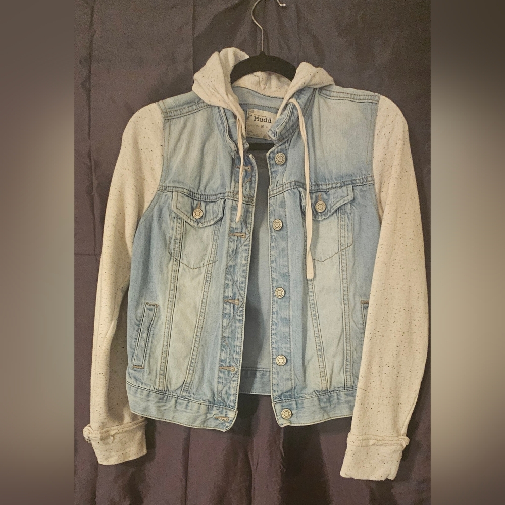 MUDD Denim Hoodie Jacket